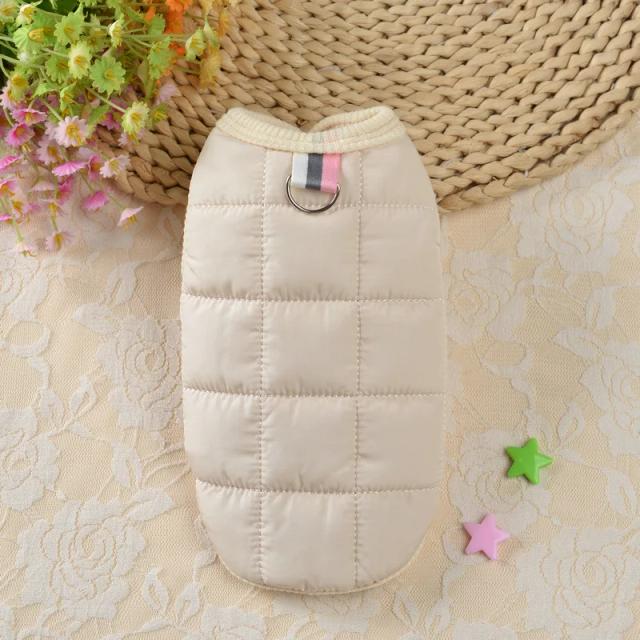 Jaqueta de Veludo para Cães Pequenos - Roupa Quente de Lã Elegante para Inverno