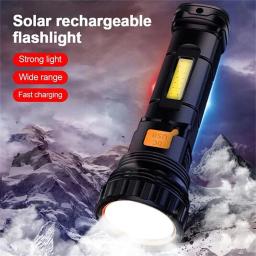 1200mah led lanterna solar tático bateria recarregável led luz de emergência acampamento ao ar livre à prova dwaterproof água - Image 4