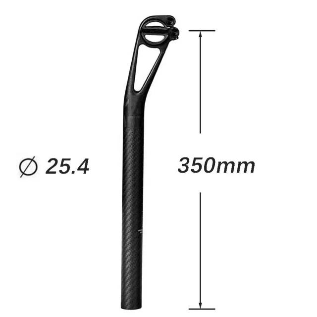 Elitaone Espigão de Selim Carbono Master Series Offset 25mm Leve 150g Estrada/MTB