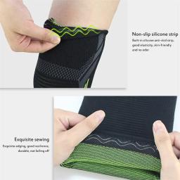 Joelheira única de malha de nylon, equipamento de proteção para esportes, corrida, basquete, pular corda, quente, à prova de frio - Image 6