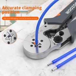 Kit de ferramentas de friso da virola, crimper auto-ajustável do fio da catraca de wozobuy hsc8 6-6a/6-4a para conectores elétricos do fio - Image 3
