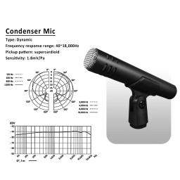 Acessórios para instrumentos profissionais Microfone Baixo Guitarra Jazz Drum - Image 5