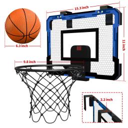 Conjunto de rack de basquete dobrável na parede para crianças, brinquedos esportivos, ao ar livre, interior, jogos para pais e filhos, novo - Image 6