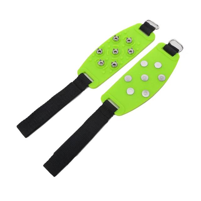 Sapato Antiderrapante Spike com Velcro para Escalada em Montanha e Neve, Ajustável para o Inverno