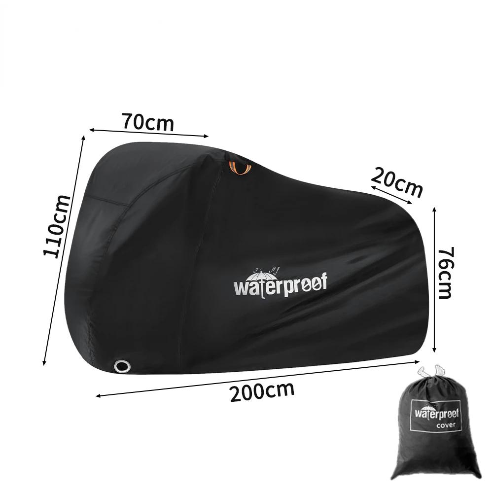 Waterproof Bicycle Rain Cover, protetor UV para bicicleta, Dustproof, 210T, MTB, Motocicleta de montanha, todas as estações, 250x125cm - Image 1