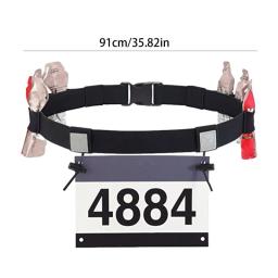 Cinto com suporte de gel para corrida ao ar livre, Maratona Triathlon, Corrida Number Belt, Ginásio Motor, Acessórios Esportivos Fitness - Image 6