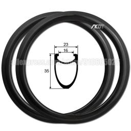 AKOY Carbon Fiber Mini Bicycle Rim, BMX Race, Carbon Circle, 28H, 36H, 20x1, 8 ", 3", 8 ", 3", 35mm de Altura, 23mm Largura - Image 1