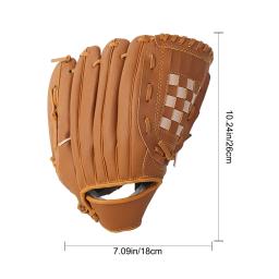 Luva de beisebol luva de beisebol esportes luvas de rebatidas de couro do plutônio luva de beisebol softball luva acessórios para meninos meninas - Image 6