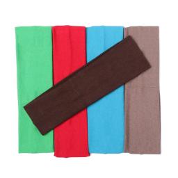 Sweatband bandana yoga faixas de cabelo basquete ginásio esporte estiramento fita cabeça faixa de cabelo sweatband universal dança motociclista acessório - Image 3