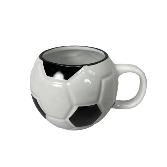 Caneca de Cerâmica com Estampa de Futebol, Resistente ao Calor, Ideal para Café, Chá e Bebidas, 400ml, Presente Perfeito para Fanáticos do Esporte