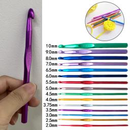 Conjunto de ganchos de crochê de vários tamanhos, cores aleatórias, conjunto de agulhas de tricô, agulhas de crochê para tricô, conjunto de ganchos de tricô - Image 1