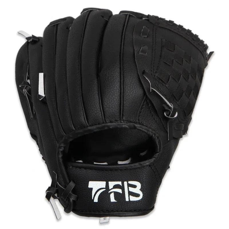 Luva de beisebol em PVC para crianças e adultos, equipamento artesanal de softball, luva esquerda, tamanho 10,5 polegadas, 11,5 polegadas, alta qualidade - Image 1