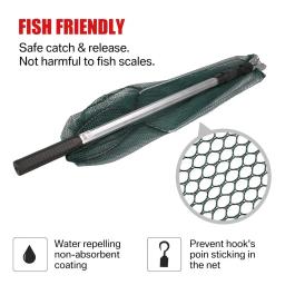 190cm 92cm 55cm rede de pouso telescópica dobrável pólo de pesca estendendo mosca carpa curso mar malha rede de pesca para pesca com mosca - Image 3