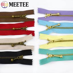 Meetee-Fechos de metal próximos, fechamento com zíper para bolsas, kit de reparo com zíper, acessórios de costura, 3 #, 5 pcs, 10pcs - Image 2