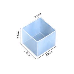 3D Praça Epoxy Resina Fundição Molde, Molde De Silicone, Artesanato De Cristal, Ferramentas De Decoração Para Casa, Artesanato DIY, 15mm-80mm - Image 2