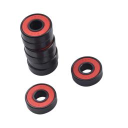 Rolamentos cerâmicos pretos de alta velocidade 608rs, 8 peças com espaçador para skate inline, rolamentos, scooter, longboard, mistura - Image 2