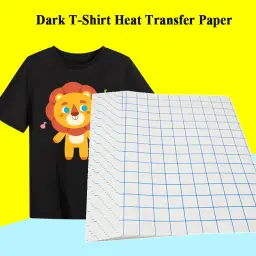 Papel De Transferência De Calor De Jato De Tinta, Papel De Transferência Preto Escuro, Papel Branco Claro, Tecido 100% Algodão, A4, 10 Folhas - Image 3