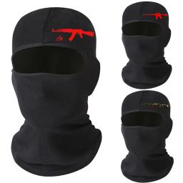1 pçs lycra motocicleta máscara facial completa das mulheres dos homens wargame ciclismo esqui snowboard vento boné inverno quente pescoço preto bicicleta esportes ao ar livre - Image 1