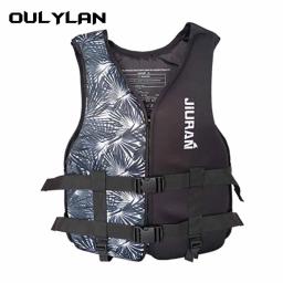 Oulylan Colete Vida Adultos Colete Surf Barcos a motor Caiaque Wakeboard Raft Barco Resgate Jet Ski Pesca Natação Jacket salva-vidas à deriva - Image 2