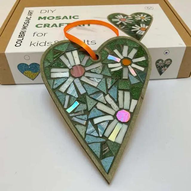 Kit DIY Mosaico Artesanal: Vitral Criativo com Pena Brilhante para Decoração e Presentes Incríveis para Todas as Idades