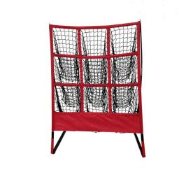 Basebol portátil Pitching Hitting Net, Pitch Net, Strike Zone Practice, Target Softball Throw Equipment, 9 Buracos - Image 1
