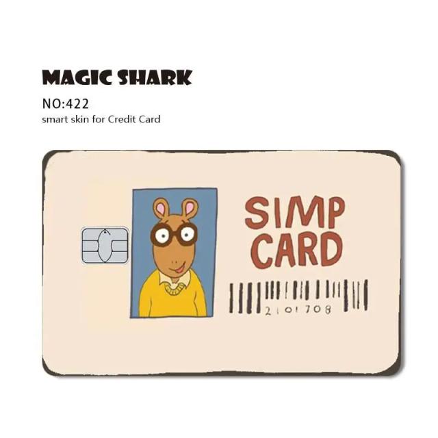 Adesivo de PVC Mclovin em Estilo Cartoon, Fita Anime, Jogo de Gato e Chocolate Engraçado para Película Matte de Pequenos Chips e Cartões de Crédito