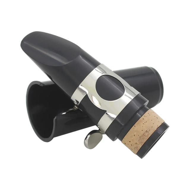 Bocal de Clarinete em Metal ABS para Instrumentos Profissionais com Cabeça de Tubo, Junco, Tampão e Ligadura Metálica