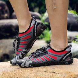 Sapatos de caminhada táticos de malha respirável para homens e mulheres, ao ar livre, antiderrapantes, duráveis, trekking, escalada, upstream, wading water sneakers - Image 6