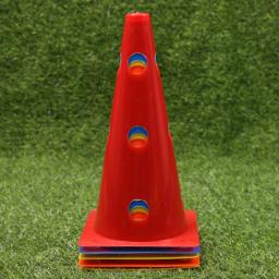 5 pçs equipamento de treinamento de futebol flexibilidade de futebol obstáculos oco para fora cones de treinamento marcador cones - Image 2