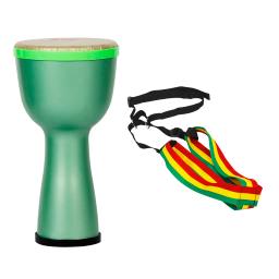 Instrumento Africano de Percussão para Crianças, Tambores Pequenos, Azul, Vermelho, Verde, Tipos de Maquiagem Facial, Uso em Óperas, 8" - Image 4