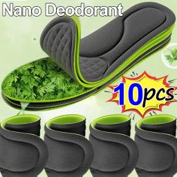 Unisex Nano Memory Foam Palmilhas, Suave, Esportes, Inserções de sapatos de corrida, Absorvente de suor, Desodorante, Almofada Sola, Paddings, 2 pcs, 10pcs - Image 1