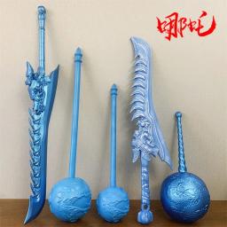 Segunda guerra mundial anime martelo de gelo armas brinquedos espadas dragão faca rei nezha fogo derrubado lança modelo clássico pops plutônio rbber simulação presentes - Image 2