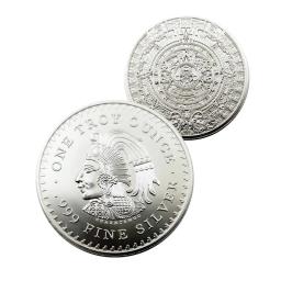 Uma Onça Troy 999 Moeda de Prata Fina, Copiar Medalha América, Crachá Comemorativo, Não-moeda, Moeda México Blister Colecionável - Image 5