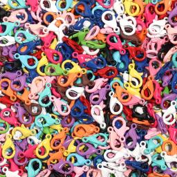 Liga colorida lagosta fecho ganchos, lacado Kleuren chapeado, garra fechos, DIY fazer jóias, atacado, 30pcs por lote - Image 4