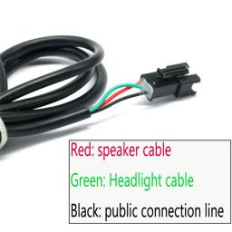 2-em-1 farol led scooter de bicicleta elétrica luz frontal à prova d'água com acessórios de buzina - Image 3