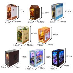 Kit Casa De Boneca De Madeira Para Crianças, DIY Mini Puzzles 3D, Book Nook, Modelo De Construção De Montagem, Casas De Bonecas De Estante, Brinquedos Como Presentes - Image 6