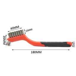 Escova de Arame para Removedor de Ferrugem, Latão, Nylon, Aço, Polimento, Metal, Burring, Ferramenta de Limpeza, 2PCs, 7in - Image 6