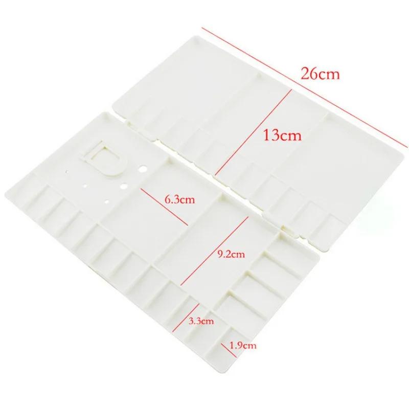 1 pc flip cover paleta de pintura a óleo de plástico diy pintura em aquarela suprimentos ferramenta de desenho - Image 1