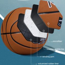 Tamanho padrão 7 Basquete antiderrapante de microfibra, bola resistente ao desgaste da liga, boa sensação de mão, treinamento interno e externo - Image 2