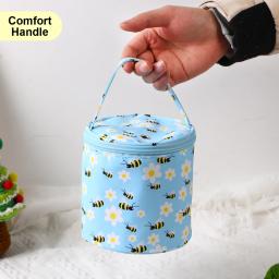 Saco de armazenamento para costura, sacola vazia, flor, tricô, impermeável, crochê, ganchos, acessórios de costura, ferramentas, novo, pequeno fio, quente - Image 6