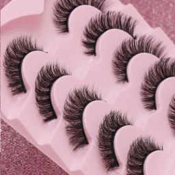 Espessura cílios postiços Extensão, Natural Mink Cílios, Curl 3D Alado, Cat Eye, Novo - Image 5
