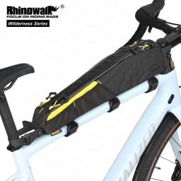 Rhinowalk bicicleta grande saco de tubo superior extra longo resistente à água bikepacking para mtb & bicicleta de estrada com 18 Polegada ou maior comprimento do quadro - Image 1