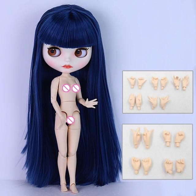 Boneca ICY DBS Blyth BJD Corpo Articulado Pele Branca Conjunto de Cabelo Azul Boneca 1/6 30cm Presente para Menina Anime SD - Image 1