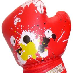 Luvas de treinamento de boxe de couro PU para crianças, luvas profissionais, muay thai respirável, sparring, karatê, kickboxing, 2pcs - Image 5