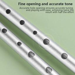 Flauta de metal com 6 furos, chave c/d, inglesa, para instrumento musical, para principiantes, 1pc - Image 3