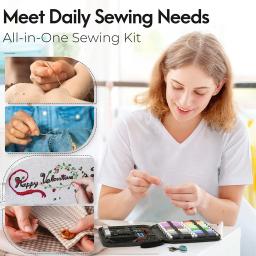 Multi-Function Needlework Storage Box, DIY Vestuário Kits De Costura, Artesanato, Mão Quilting, Bordado Thread Sewings Kit - Image 6