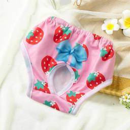 Fralda de cachorro confortável com forro acolchoado, calça menstrual pet absorvente, padrão dos desenhos animados, fraldas para prevenção de confusões - Image 3