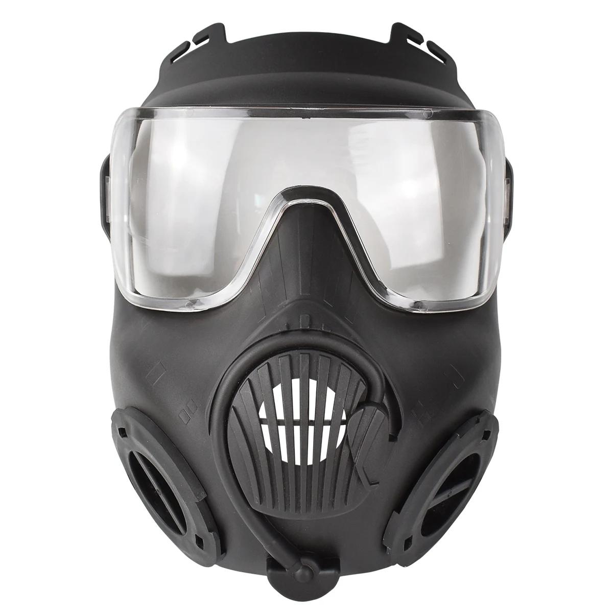 Zlangsports Máscara facial de airsoft tática de paintball com mudança de cor e ventiladores duplos Máscaras de proteção CS Cosplay - Image 1