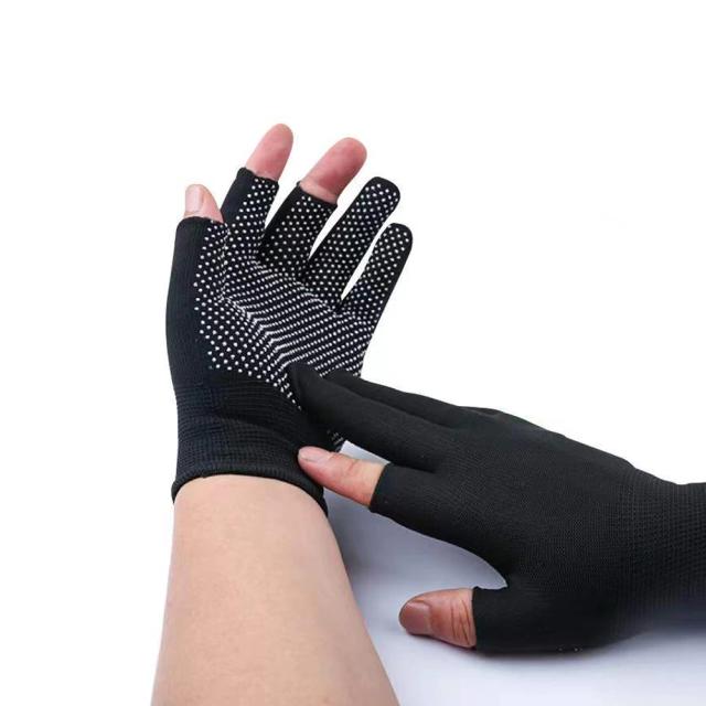 Luvas de Pesca Dndyuju Antiderrapante com 3 Dedos, Quentes e Respiráveis para Esportes ao Ar Livre, Caça e Ciclismo com Função Touch Screen em Nylon