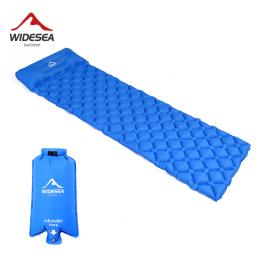 Widesea acampamento almofada de dormir colchão ar inflável ao ar livre esteira móveis cama ultraleve almofada travesseiro caminhadas trekking - Image 1